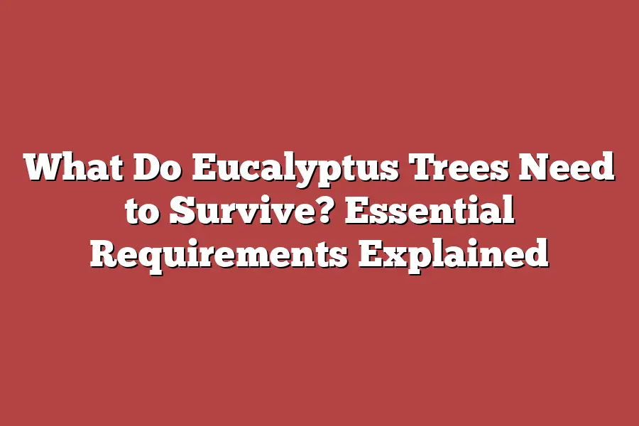 What Do Eucalyptus Trees Need to Survive? Essential Requirements Explained
