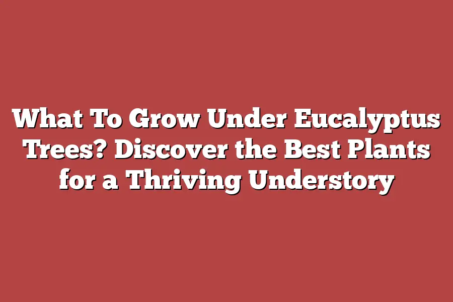 What To Grow Under Eucalyptus Trees? Discover the Best Plants for a Thriving Understory