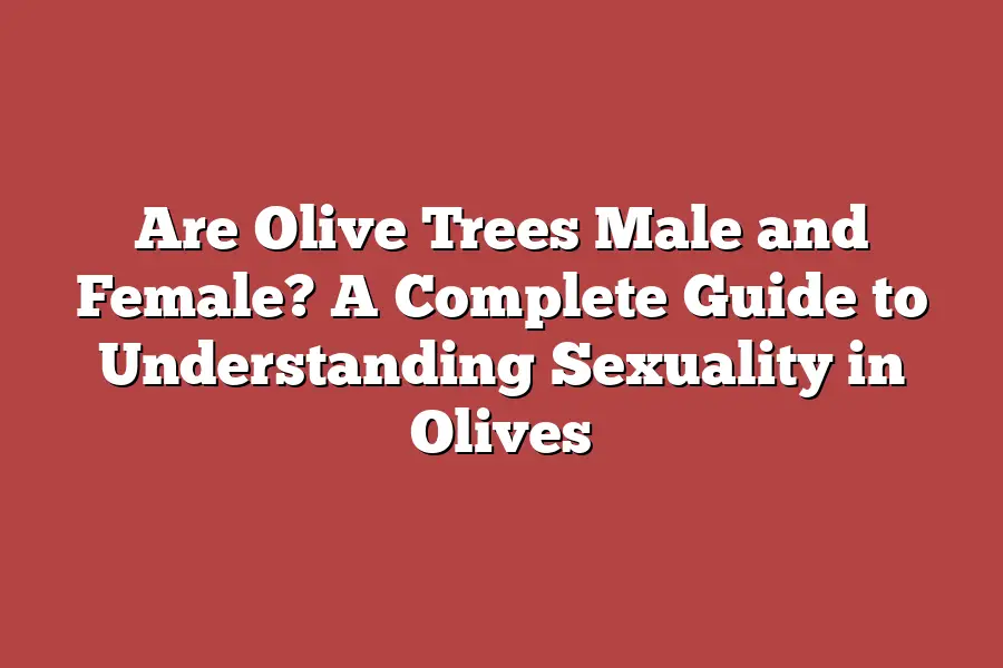 Are Olive Trees Male and Female? A Complete Guide to Understanding Sexuality in Olives