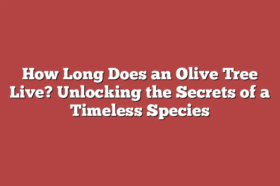 How Long Does an Olive Tree Live? Unlocking the Secrets of a Timeless Species